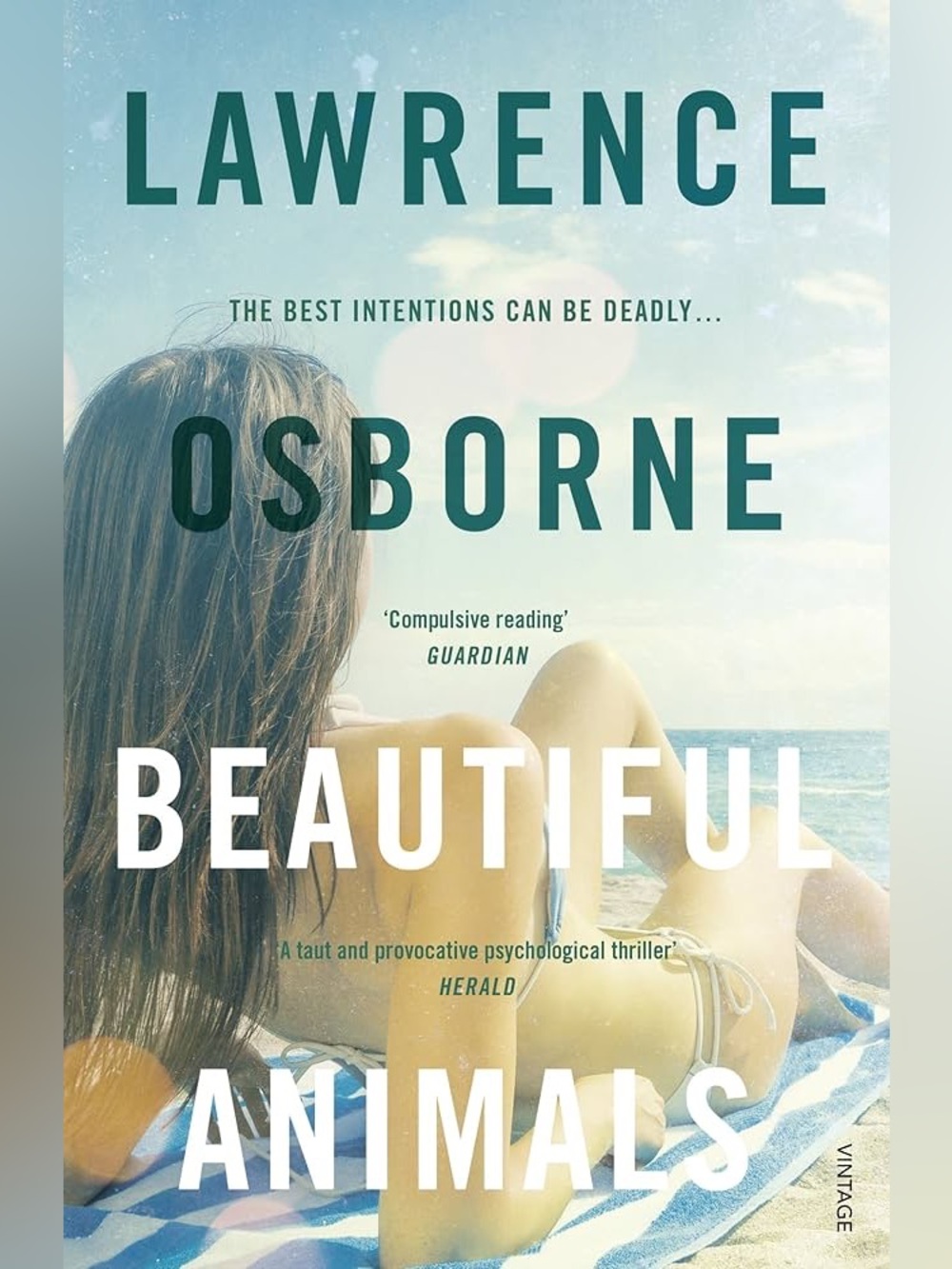 Lawrence Osborne’s “Beautiful Animals” paperback copy of novel